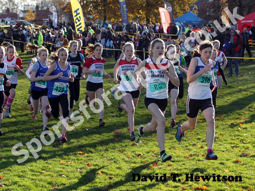 Green start, Start Fitness North East Harrier League, Blaydon.